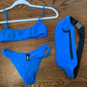 triangl pipa bikini- electric blue